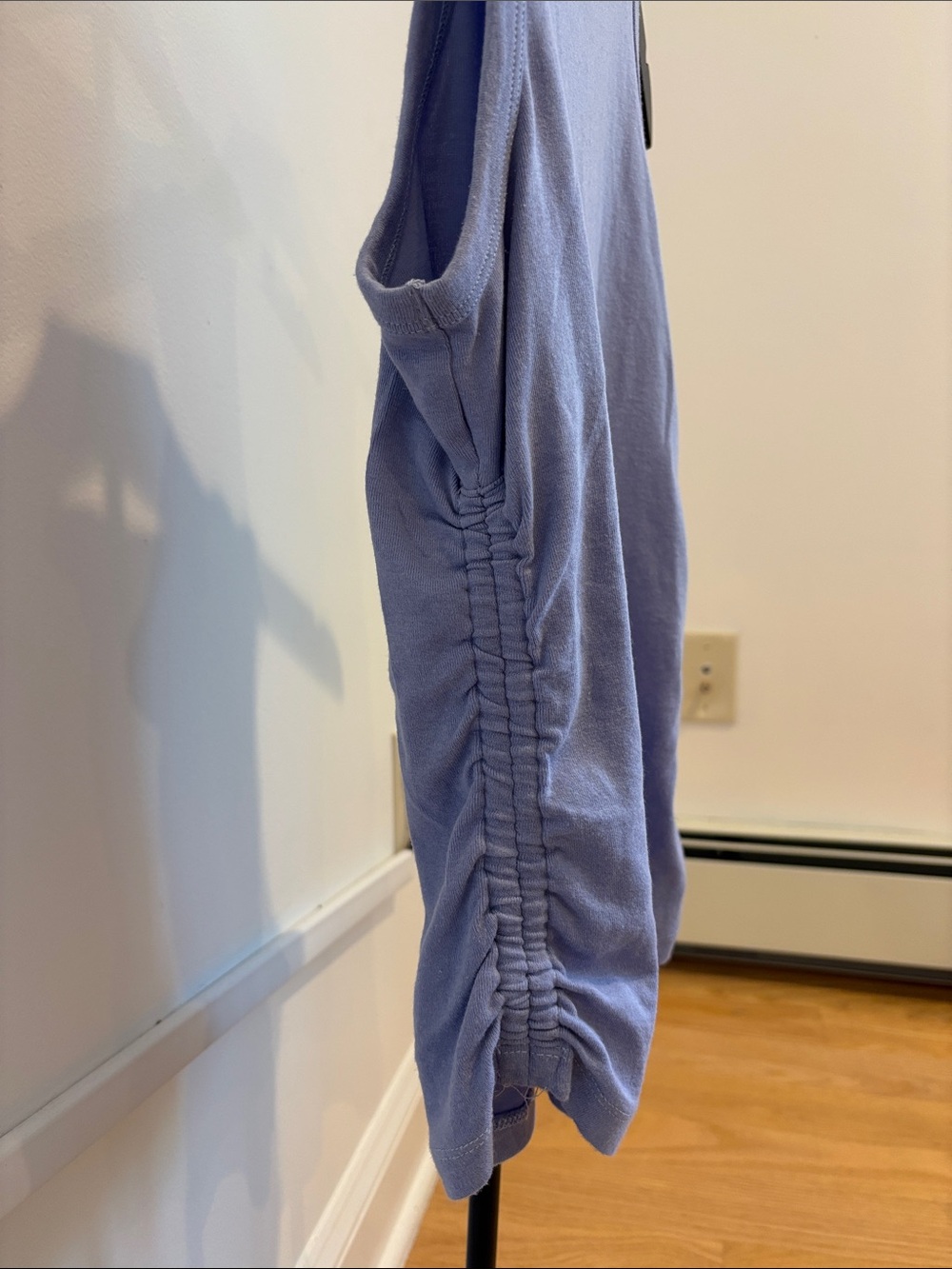 Cynthia Rowley Lavender Tank with Side Gather - Picture 2 of 5
